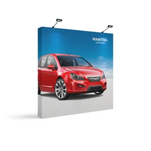OneFabric® 3×3 Backdrop Display (w/ End Caps)